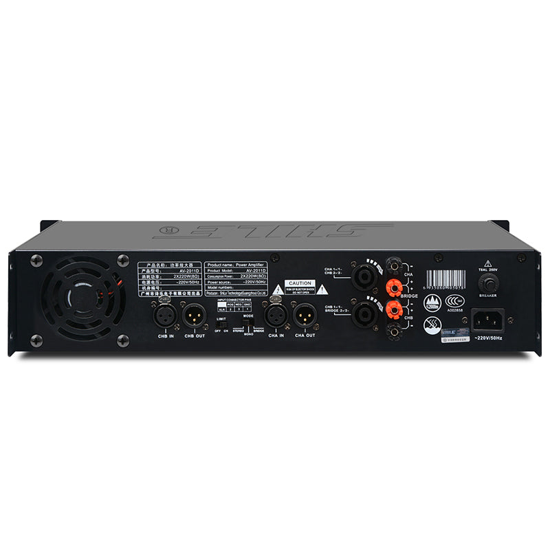 AV-2011D Rear Stage 220W Power Amplifier